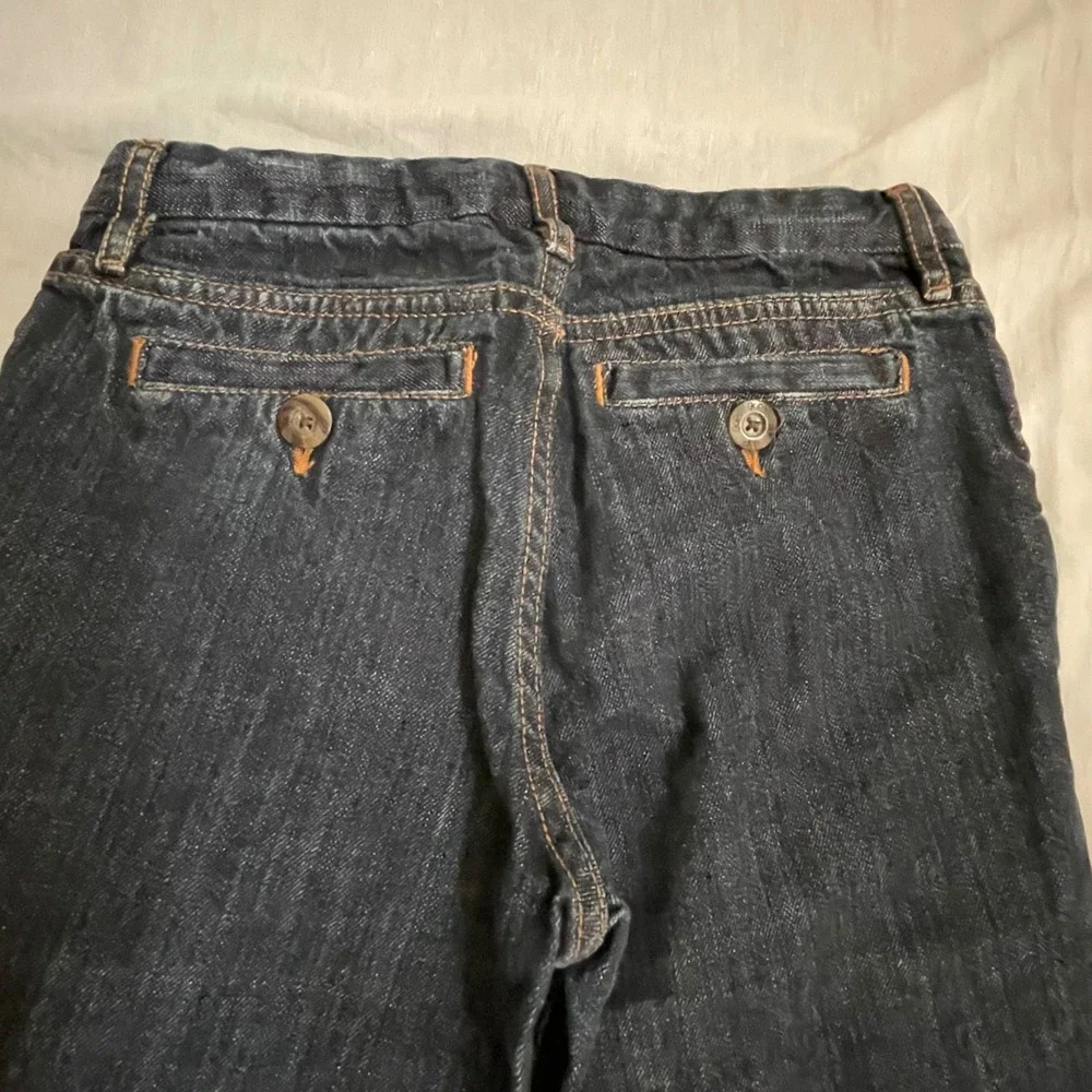 Gap Kids Girls Cropped Flare Jeans Size 7 Plus Dark Wash